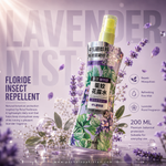 Pechoin Lavender Floride Mist™ Mosquito Repellent Spray – 12 Hour Protection | Floral Freshness | 200ml