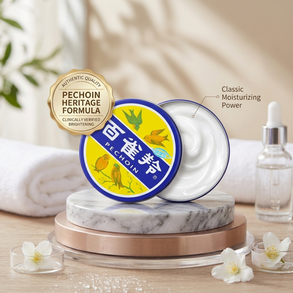 Pechoin Classic All-Purpose Nourishing Cream (Retro Blue Tin)