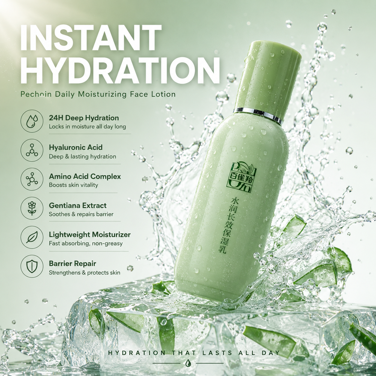 Pechoin Daily Moisturizing Face Lotion (All Weather Hydration)