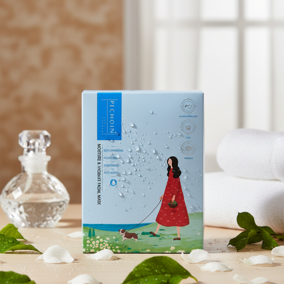 Purple Talk by Pechoin: Moisture & Hydrant Facial Mask (Pack of 10)